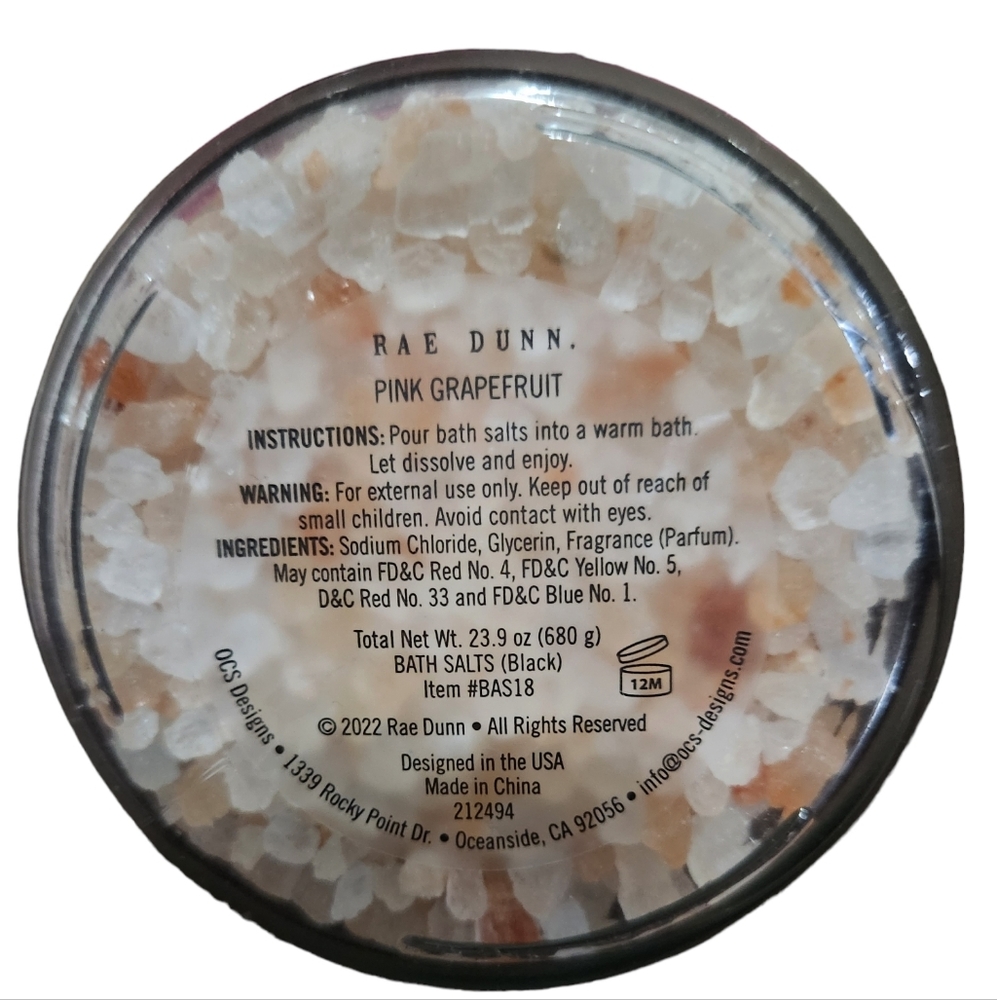 NWT Rae Dunn MOM Scented Bath Salts Jar - Picture 2 of 3